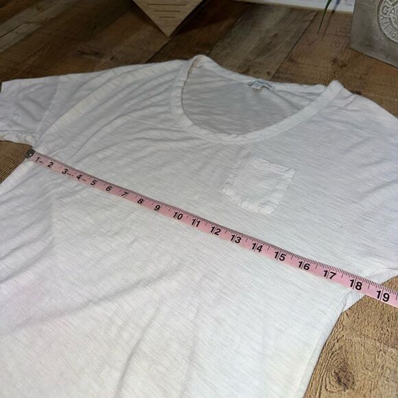 JAMES PERSE Women's Crewneck Tee Shirt Top White size 2 Medium - Picture 7 of 13